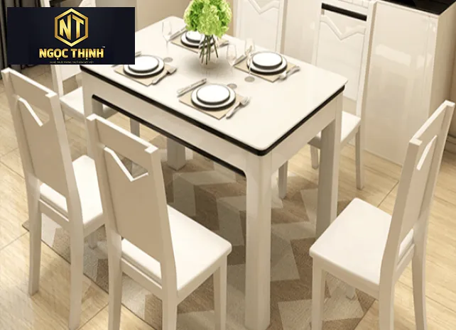 Xưởng Nội Thất Ngọc Thịnh - Bàn ăn 6 ghế tiết kiệm không gian Xưởng Nội Thất Ngọc Thịnh - Bàn ăn 6 ghế tiết kiệm không gian